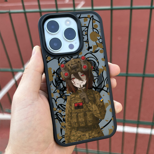 Чехол для iPhone 15 Anime vizor 