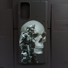 Чехол для Samsung Note 20 Военный и Череп