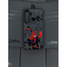 Чехол для Samsung S25 Plus черный пластик с MagSafe SpyderMen