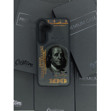 Чехол для Samsung S24 Plus черный пластик с MagSafe 100 Долларов