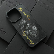 Чехол для iPhone 14 Pro Black Matte with MagSafe - Граната