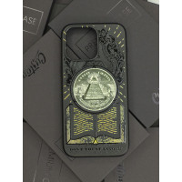 Чохол Magsafe з еко-шкіри для iPhone 15 Pro Max - Don’t Trust Anyone
