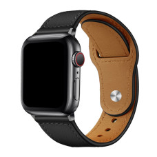 Ремешок Comfort Leather Apple Watch Черный