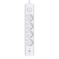 Мережевий фільтр-подовжувач ArmorStandart A-PS42 1.8m 4 розетки + USB-A + USB-C (PD20W) White
