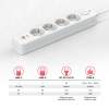 Мережевий фільтр-подовжувач ArmorStandart A-PS42 1.8m 4 розетки + USB-A + USB-C (PD20W) White