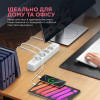 Мережевий фільтр-подовжувач ArmorStandart A-PS42 1.8m 4 розетки + USB-A + USB-C (PD20W) White