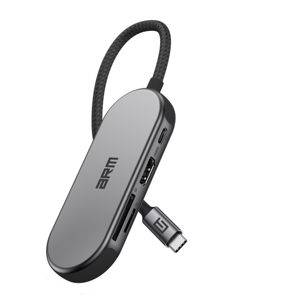 Хаб USB-C ArmorStandart Type-C to HD4K+PD+3USB+TF/SDcard Grey