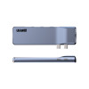 Хаб USB-C ArmorStandart For MacBook M-Series HD4K+LAN+PD+3USB+TF/SDcard Grey